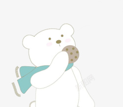 可爱饼干手绘小熊高清图片