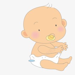 好奇宝宝学习喝奶的宝贝高清图片