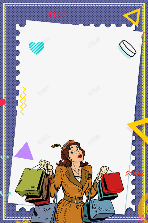 天猫美妆节主题边框psd免抠素材_88icon https://88icon.com 化妆品 商家促销 天猫美妆节 手绘 美女 美妆