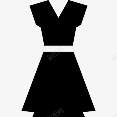 衣服标识符女的黑衣服图标图标