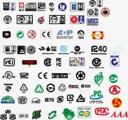 CE认证认证标识QSEMCCE矢量图图标高清图片