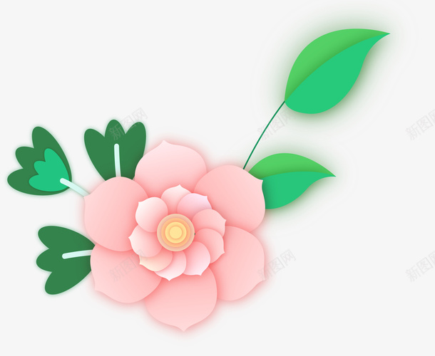 装饰微立体花卉元素矢量图ai免抠素材_88icon https://88icon.com 微立体 新式雕花 花卉 花朵 装饰图案 鲜花 矢量图