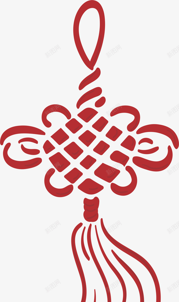 中国结大红色07cdr免抠素材_88icon https://88icon.com 中国结 中国结简笔画 中国风 元宵 元旦 吉祥如意结 同心结 喜庆 如意结 挂件 新年 春节 爱情结 红色 节日 过年简笔