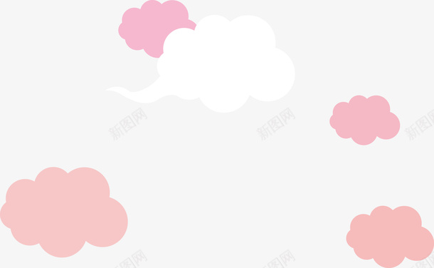 可爱卡通系粉红色的云朵矢量图ai免抠素材_88icon https://88icon.com 云 云朵 卡通 可爱 粉红色的云 粉色 粉色的云 矢量图