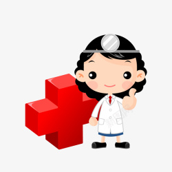 红十字会医生女孩素材