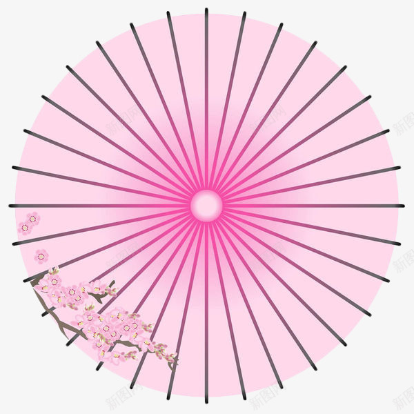 粉色手绘花卉油纸伞png免抠素材_88icon https://88icon.com 中国风 古风 古风油纸伞 手绘 油纸伞 粉色 花卉 雨伞 雨具