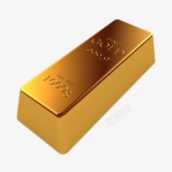 金子金块储备金条元素高清图片