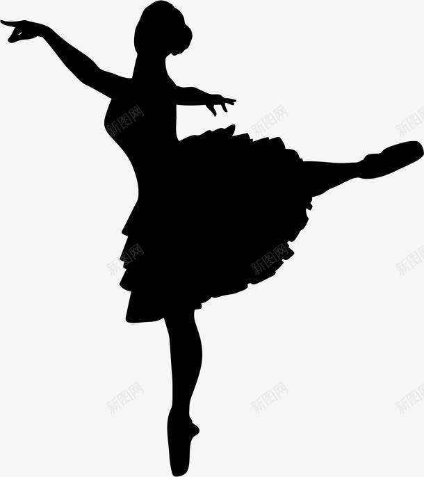 芭蕾舞舞蹈剪影png免抠素材_88icon https://88icon.com 优雅舞姿 芭蕾舞剪影 芭蕾舞动作 黑色剪影