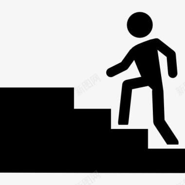 楼梯游戏玩家升级水平的标志图标图标