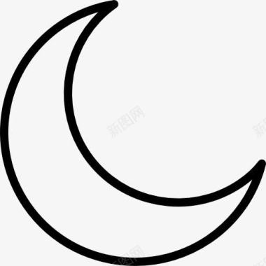 半个月亮Moon图标图标