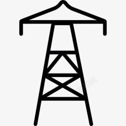 基础设施能源塔图标高清图片