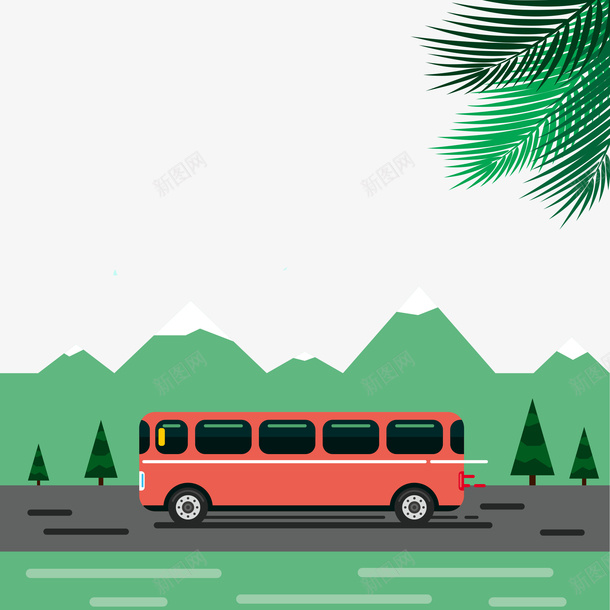 卡通巴士png免抠素材_88icon https://88icon.com 公交车 公共汽车 动漫 卡通 卡通巴士 巴士 车