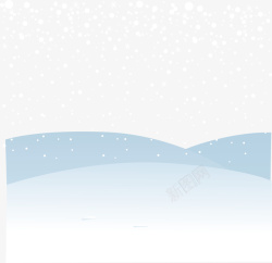 卡通下雪暴风雪元素矢量图素材