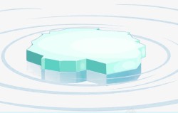 水面浮冰素材