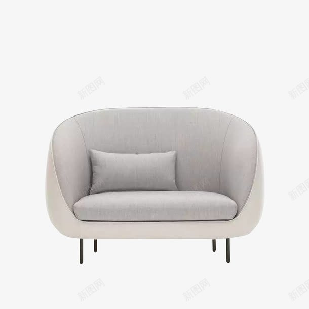 白色现代单人沙发png免抠素材_88icon https://88icon.com 单人 沙发 现代 白色