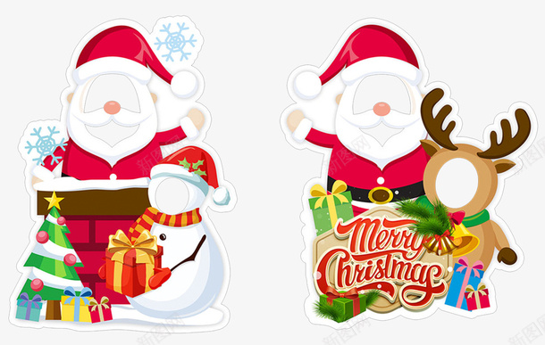 圣诞节主题拍照背景板psd免抠素材_88icon https://88icon.com 卡通 喜庆 圣诞快乐 圣诞老人 圣诞节 拍照 红色 背景板 节日气氛 雪人 麋鹿