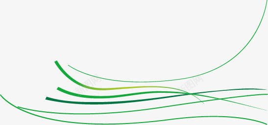 线条飘逸png免抠素材_88icon https://88icon.com 唯美 时尚 绿意