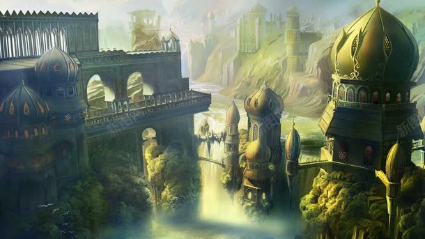 幻城城堡仙境jpg设计背景_88icon https://88icon.com 仙境 城堡 素材