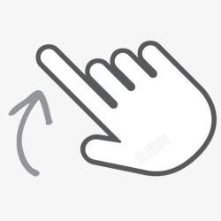 gesture手指手势手互动滚动刷卡起来交互高清图片