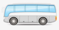 白色公交车素材