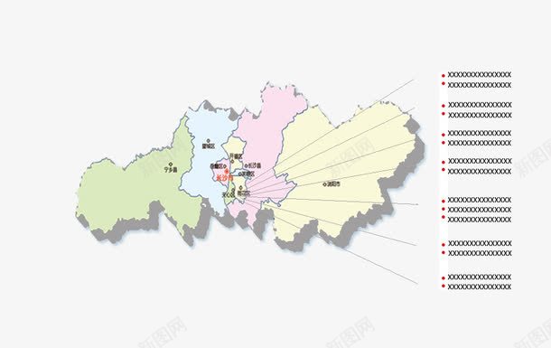 长沙地图区域png免抠素材_88icon https://88icon.com PS格式 免抠 行政区域 长沙地图