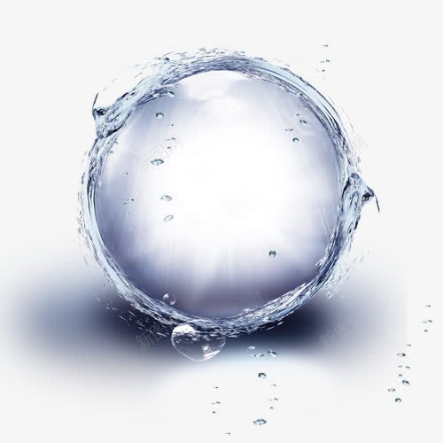 透明水球png免抠素材_88icon https://88icon.com 水滴 水球 蓝色 透明