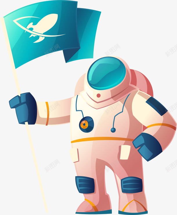 人类月球日太空宇航员png免抠素材_88icon https://88icon.com 举着旗子 人类月球日 太空宇航员 太空服 握着旗子 飞行员