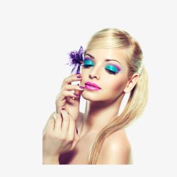 外国彩妆美女素材