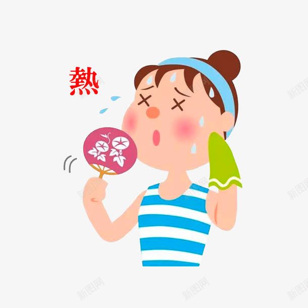 天太热了png免抠素材_88icon https://88icon.com 卡通汗水 大汗淋漓 天太热了 汗如雨下 汗水流个不停