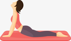 瑜伽免扣PNG图做瑜伽锻炼的女性图矢量图高清图片