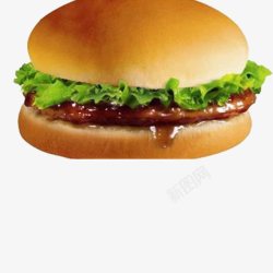 多层汉堡素材多层新鲜松软汉堡牛肉高清图片