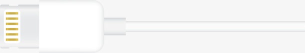 苹果手表素材细长数据线图标图标