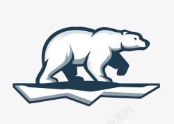 北极熊免扣PNG图卡通北极熊动物矢量图高清图片