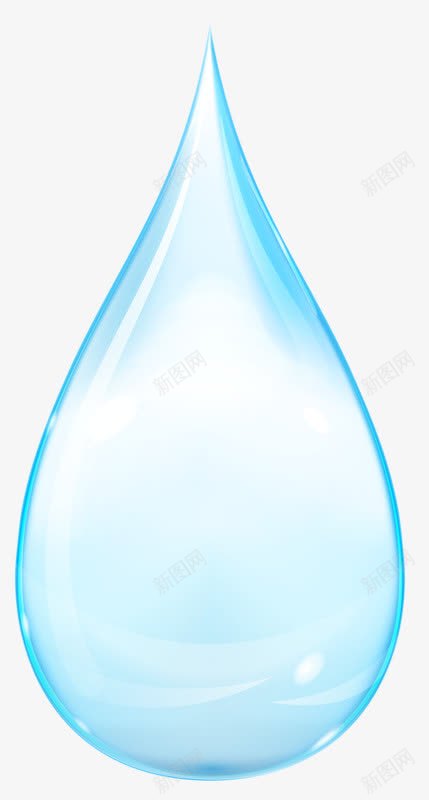 水滴png免抠素材_88icon https://88icon.com 晶莹 水滴 蓝色 透明