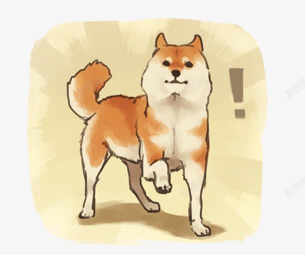 可爱的柴犬片png免抠素材_88icon https://88icon.com 动物 宠物 手绘柴犬 柴犬 棕色的柴犬图片