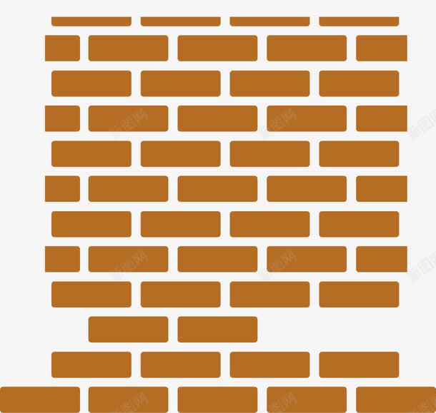 褐色砖墙png免抠素材_88icon https://88icon.com 卡通砖块 块状砖头 手绘砖块 砖块 砖墙 褐色