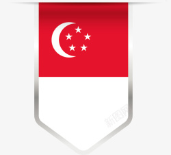 新加坡国旗矢量图素材