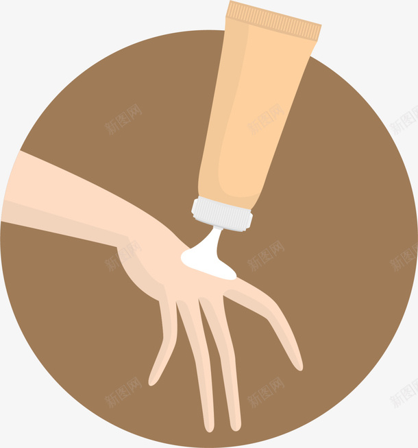 咖啡色手霜护理化妆品png免抠素材_88icon https://88icon.com SPA 咖啡色标签 手部护理 手霜 护肤 美丽 美妆 美容院