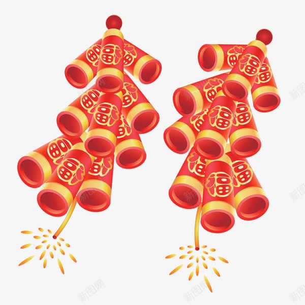 红色新年喜庆鞭炮png免抠素材_88icon https://88icon.com 喜庆 新年 爆竹 红色 鞭炮