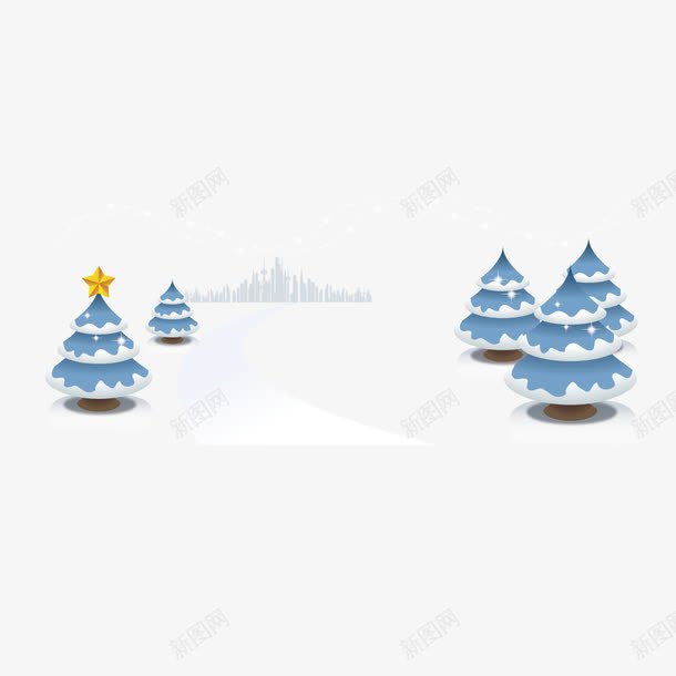 雪松矢量图ai免抠素材_88icon https://88icon.com 下雪 松树 树 雪 雪松 矢量图