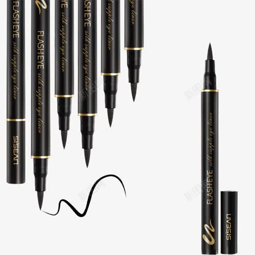 眼线笔psd免抠素材_88icon https://88icon.com 化妆 线条 防水 黑色