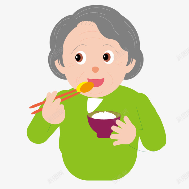 老奶奶吃饭饮食png免抠素材_88icon https://88icon.com 一家人 吃饭 合家欢乐 家庭 幸福家庭 老奶奶 老婆婆卡通 野外聚餐 饮食