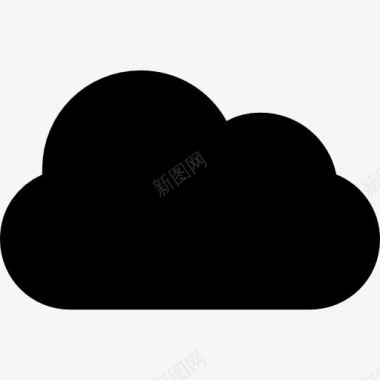 文档填充山楂乌云的形状图标图标