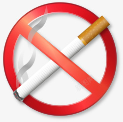 燃烧香烟立体香烟禁止吸烟高清图片