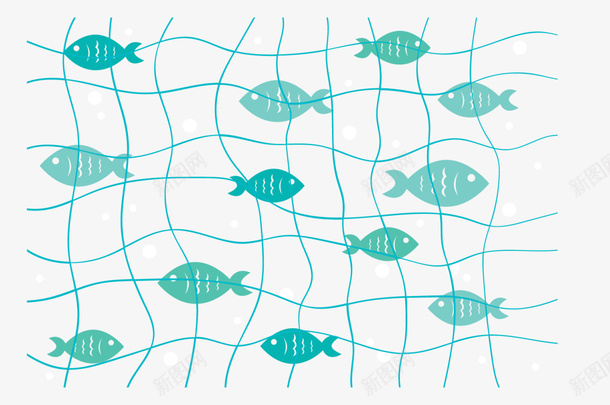 绿色渔网鱼群背景png免抠素材_88icon https://88icon.com 6月8号 一网打尽 世界海洋日 大海 捕鱼 撒网 渔网 自然 鱼群背景