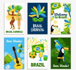 巴西热带风情海报素材