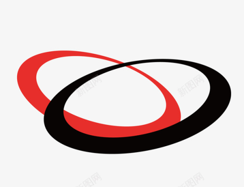 交叉变异标识logo圆环矢量图图标图标
