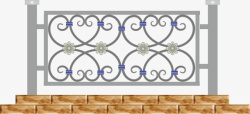 欧式花纹围栏素材