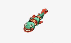 傻乎乎的鲤鱼素材