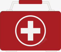 矢量急救箱红色医疗箱矢量图高清图片
